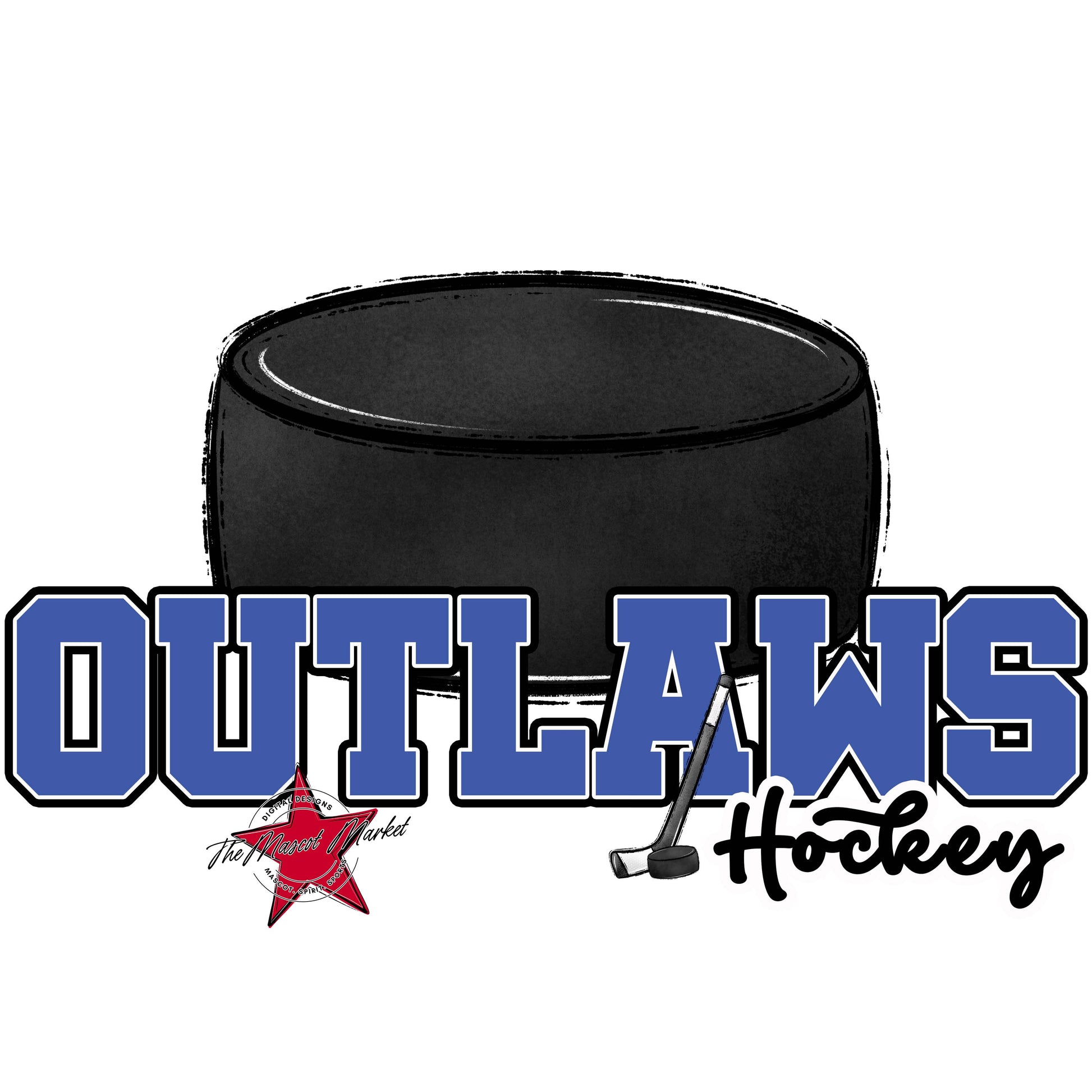 Outlaws Varsity Hockey-Off Blue