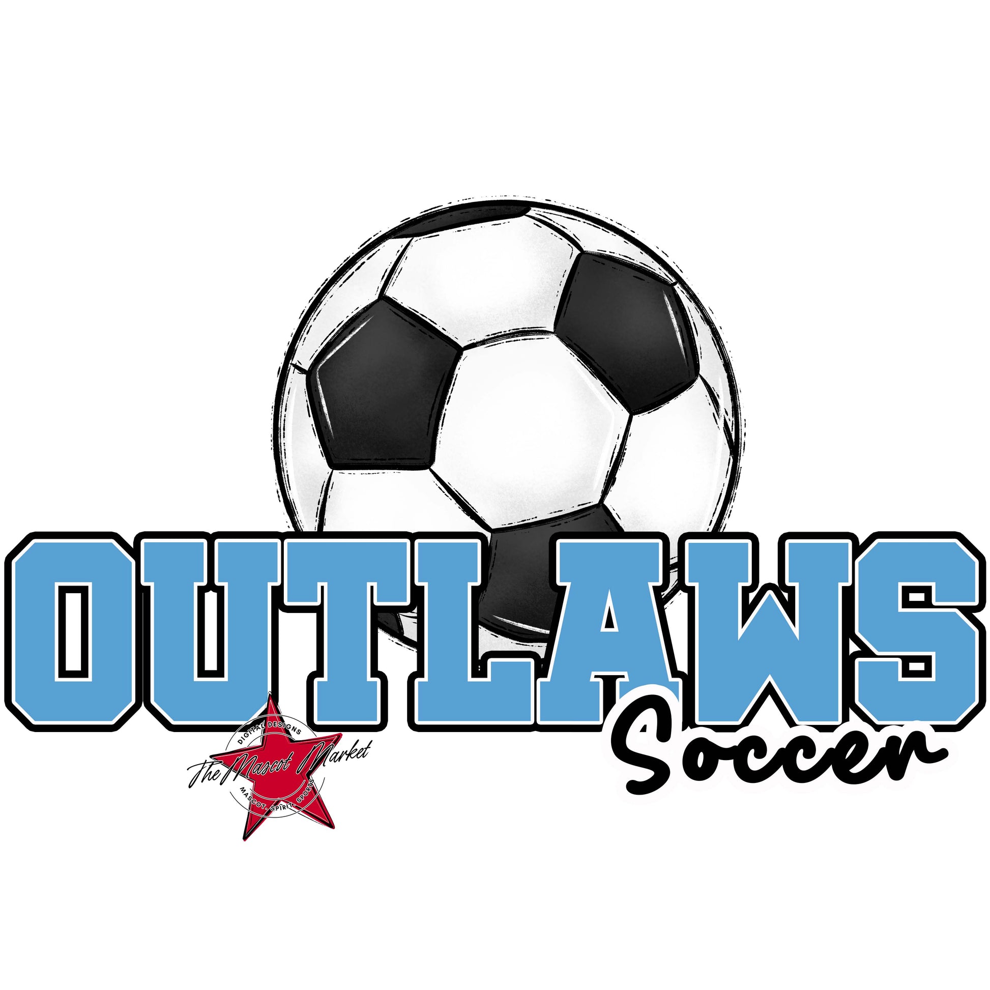 Outlaws Varsity Soccer-Carolina Blue