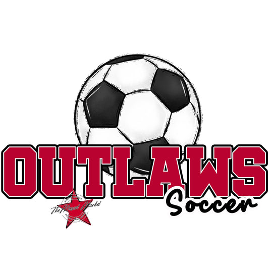 Outlaws Varsity Soccer-Dark Red
