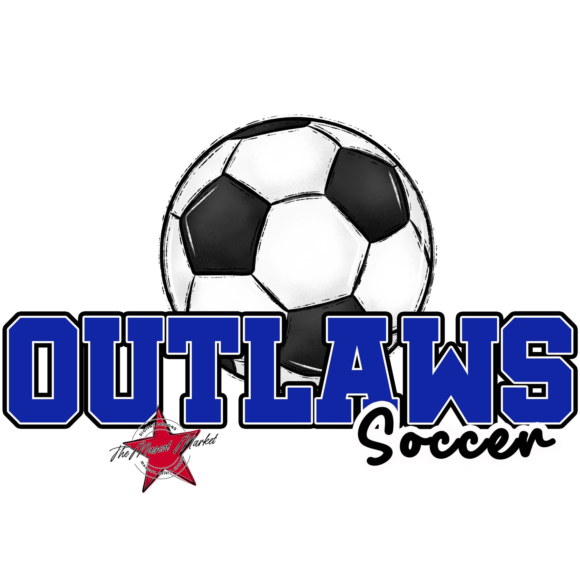 Outlaws Varsity Soccer-Royal Blue