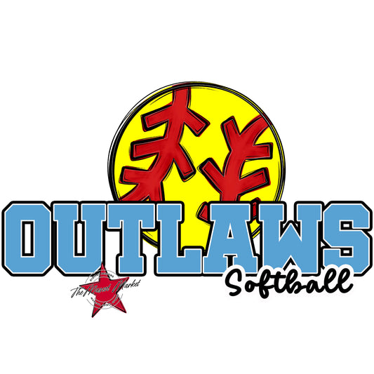 Outlaws Varsity Softball-Carolina Blue