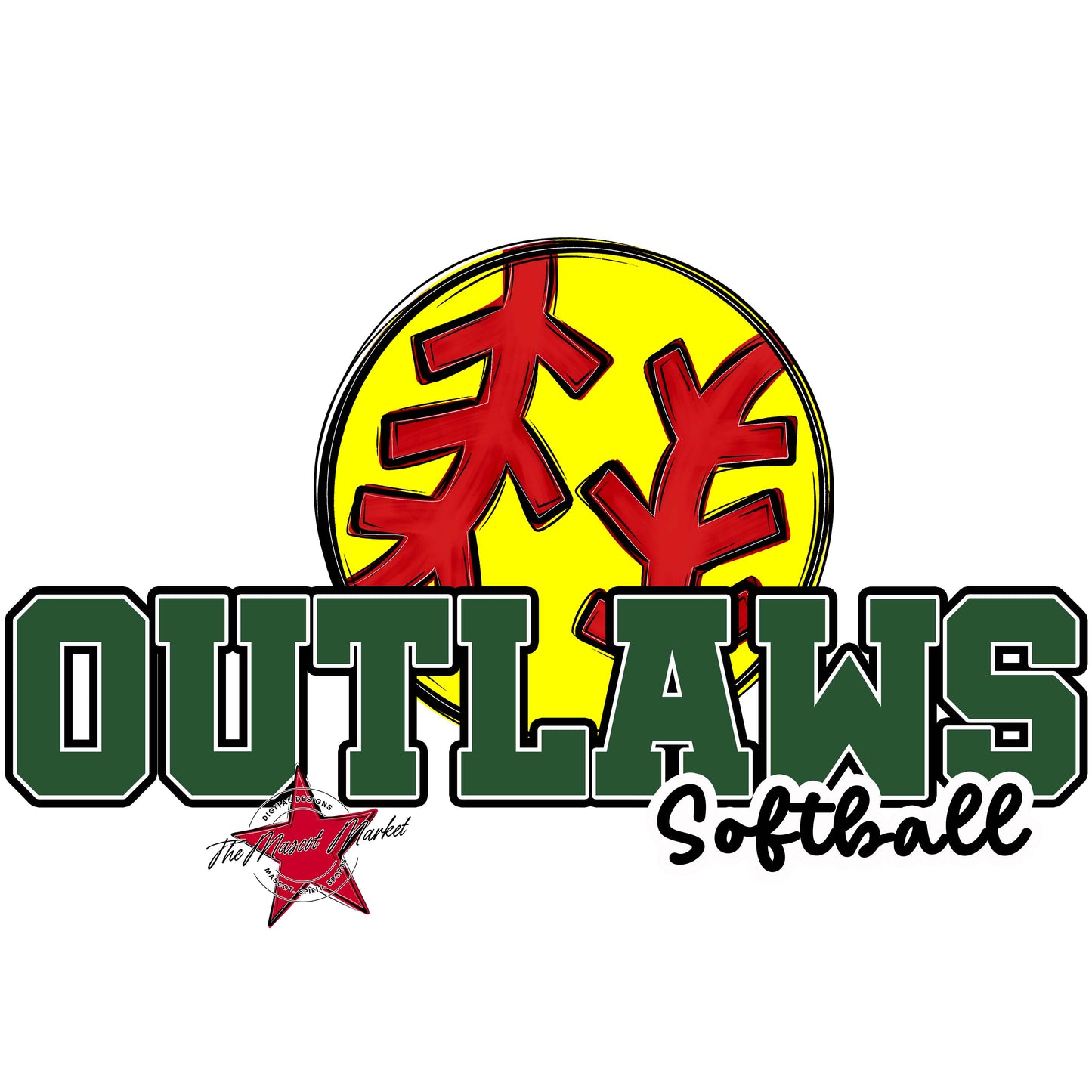 Outlaws Varsity Softball-Green