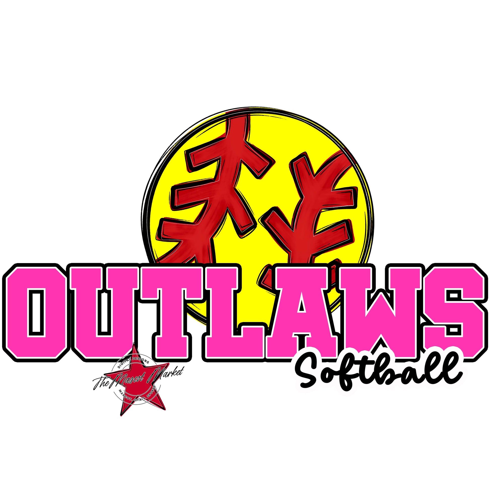 Outlaws Varsity Softball-Pink
