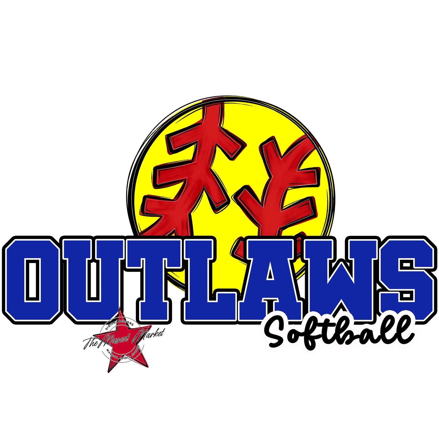 Outlaws Varsity Softball-Royal Blue