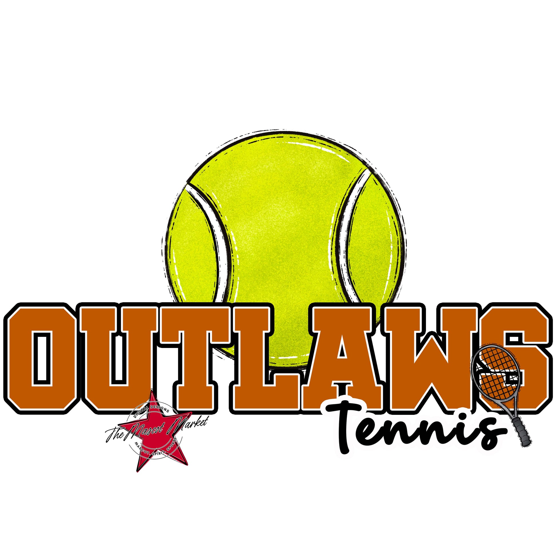 Outlaws Varsity Tennis-Burnt Orange