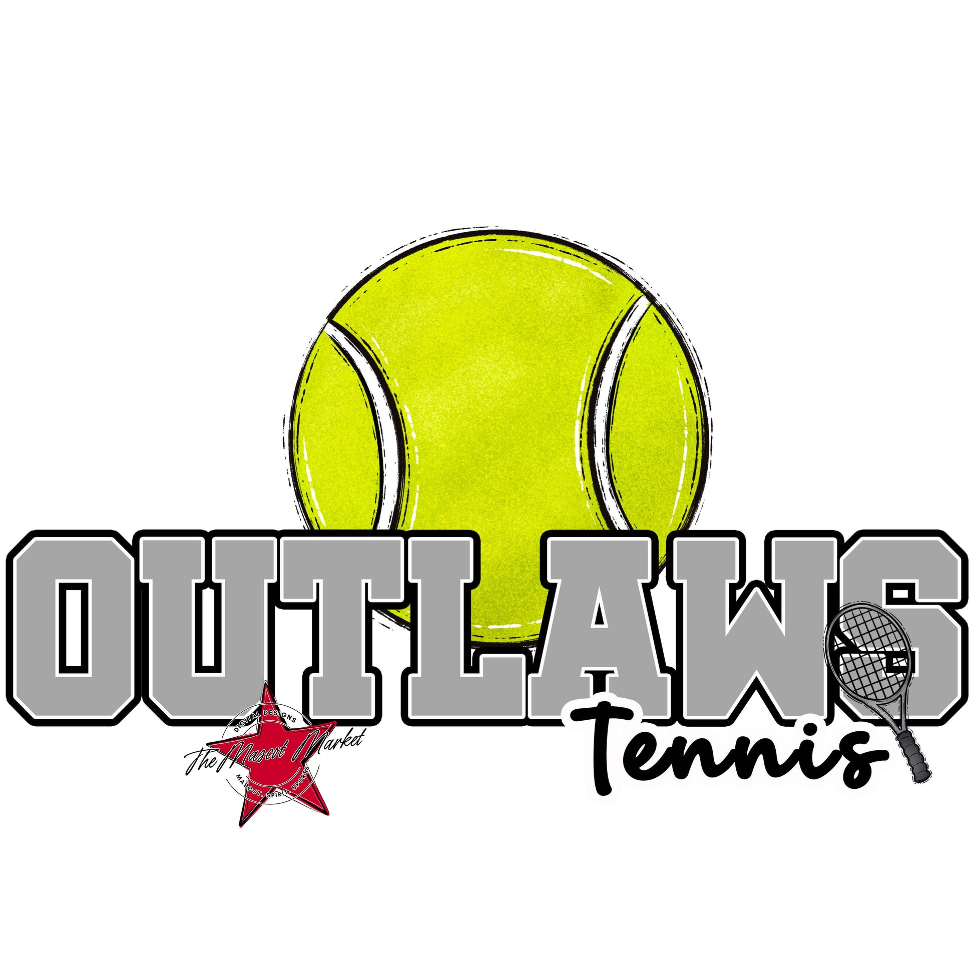 Outlaws Varsity Tennis-Grey