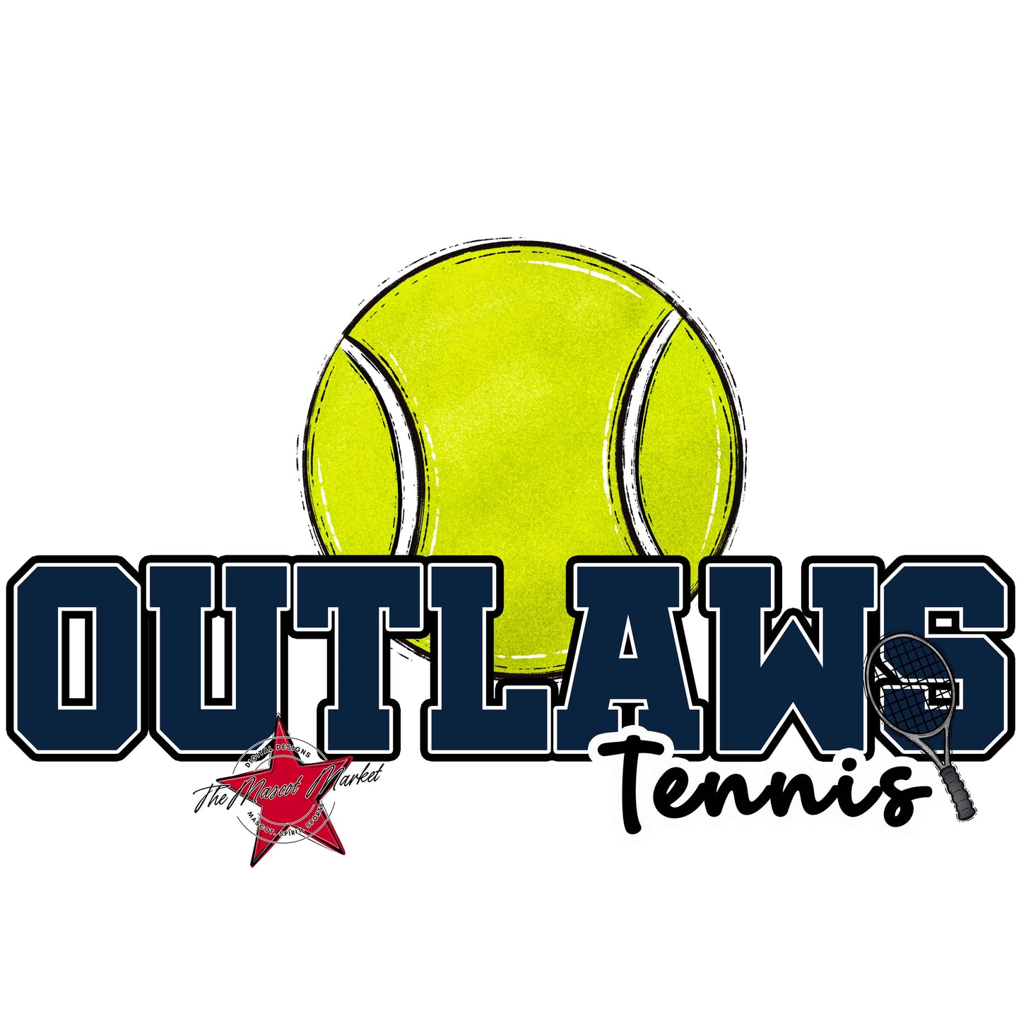 Outlaws Varsity Tennis-Navy