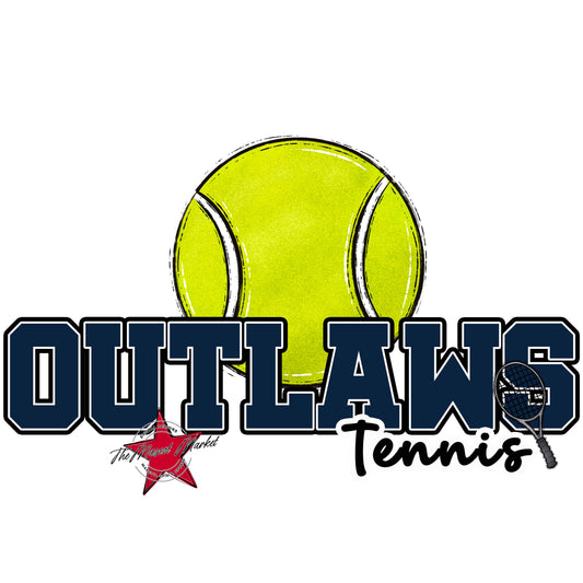 Outlaws Varsity Tennis-Navy