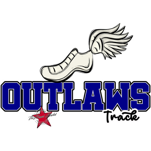 Outlaws Varsity Track-Blue