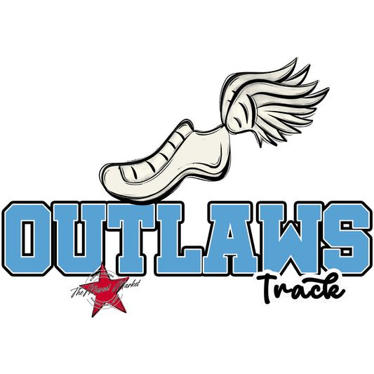Outlaws Varsity Track-Carolina Blue