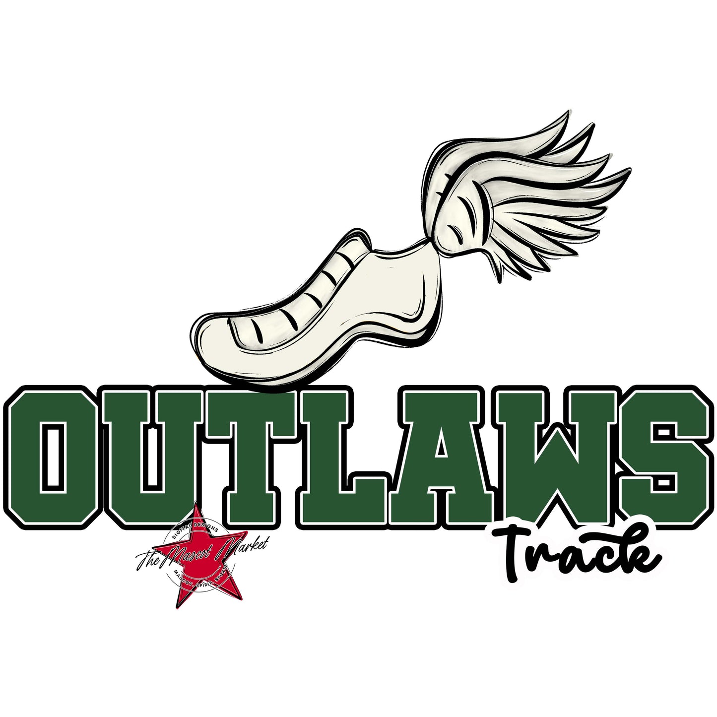 Outlaws Varsity Track-Green