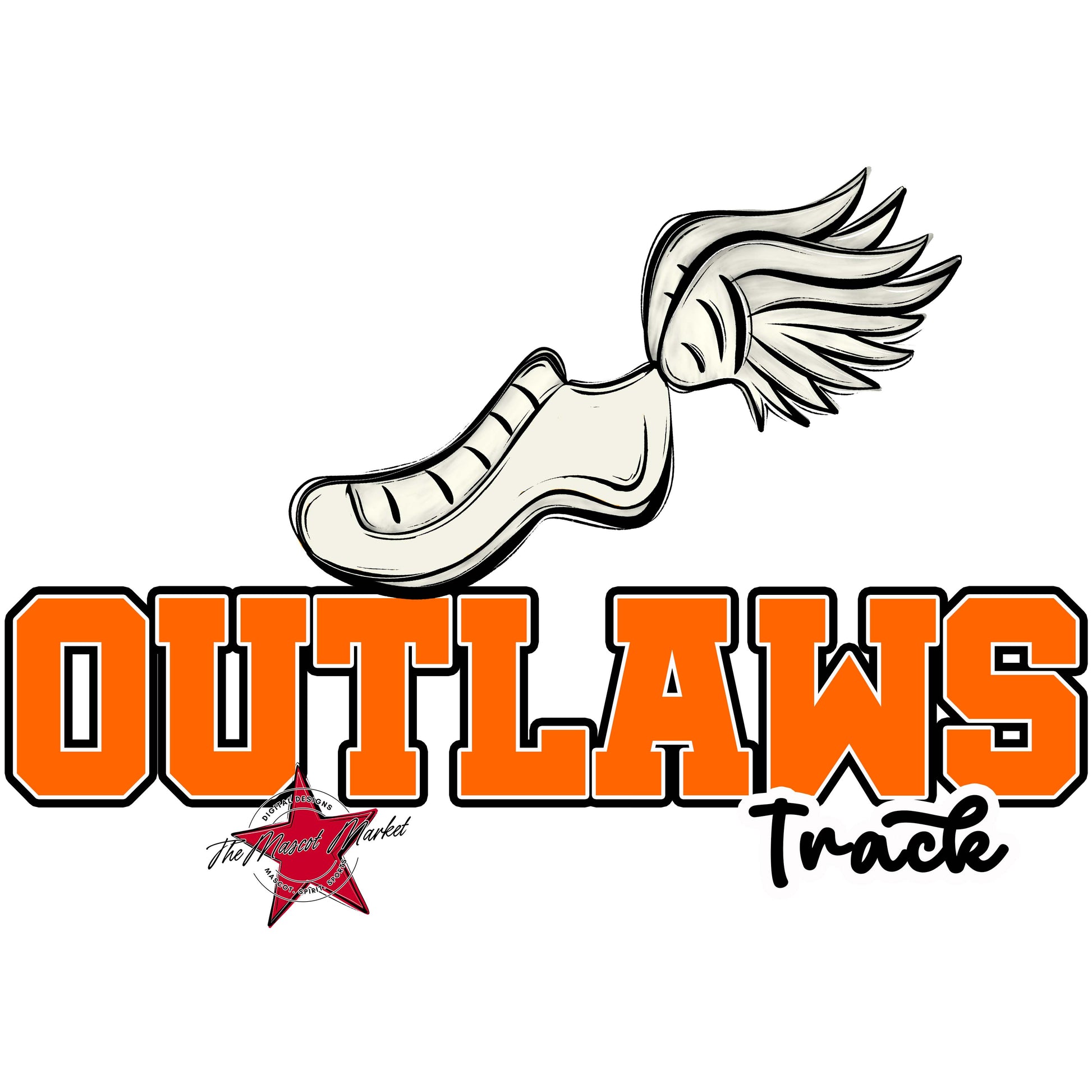 Outlaws Varsity Track-Orange