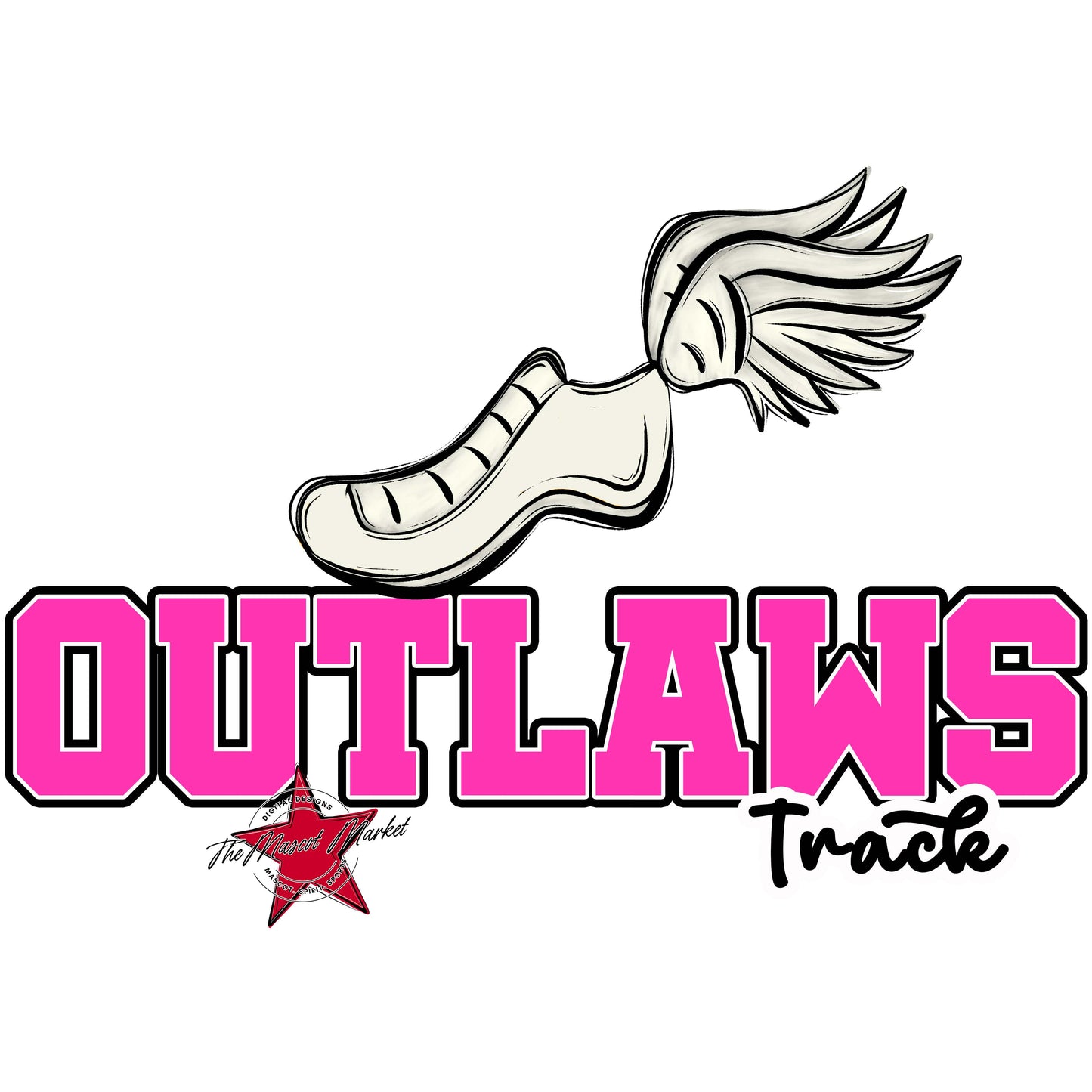 Outlaws Varsity Track-Pink