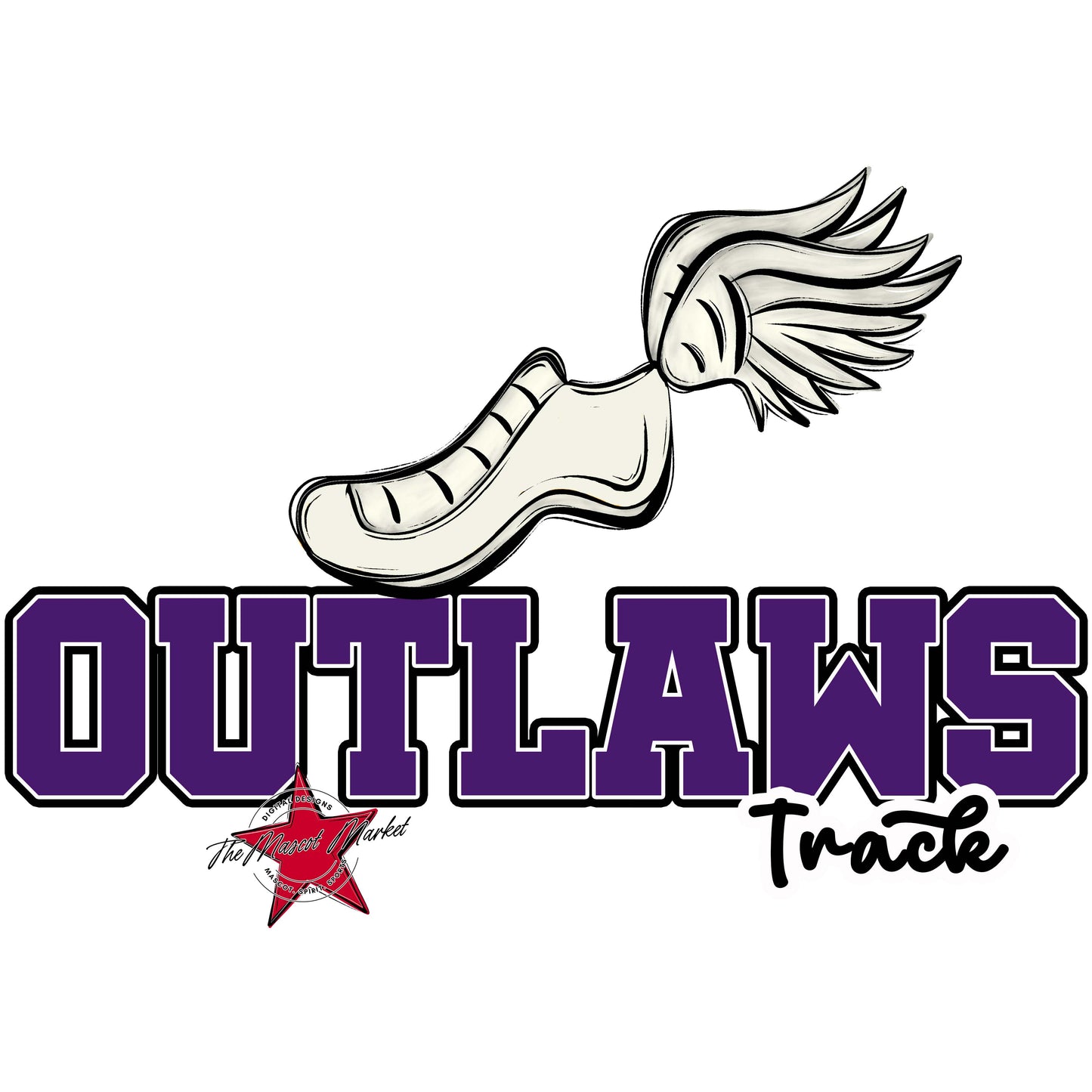 Outlaws Varsity Track-Purple