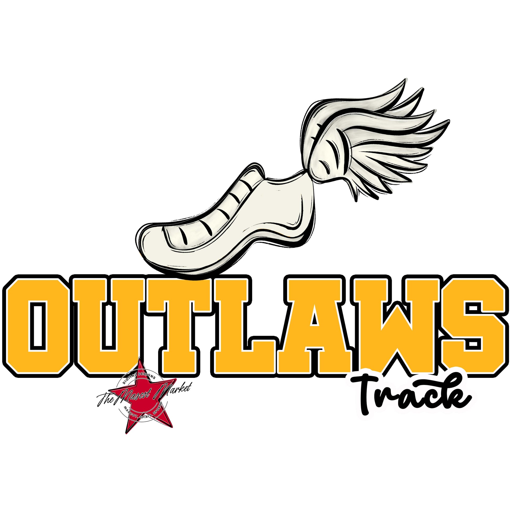 Outlaws Varsity Track-Yellow