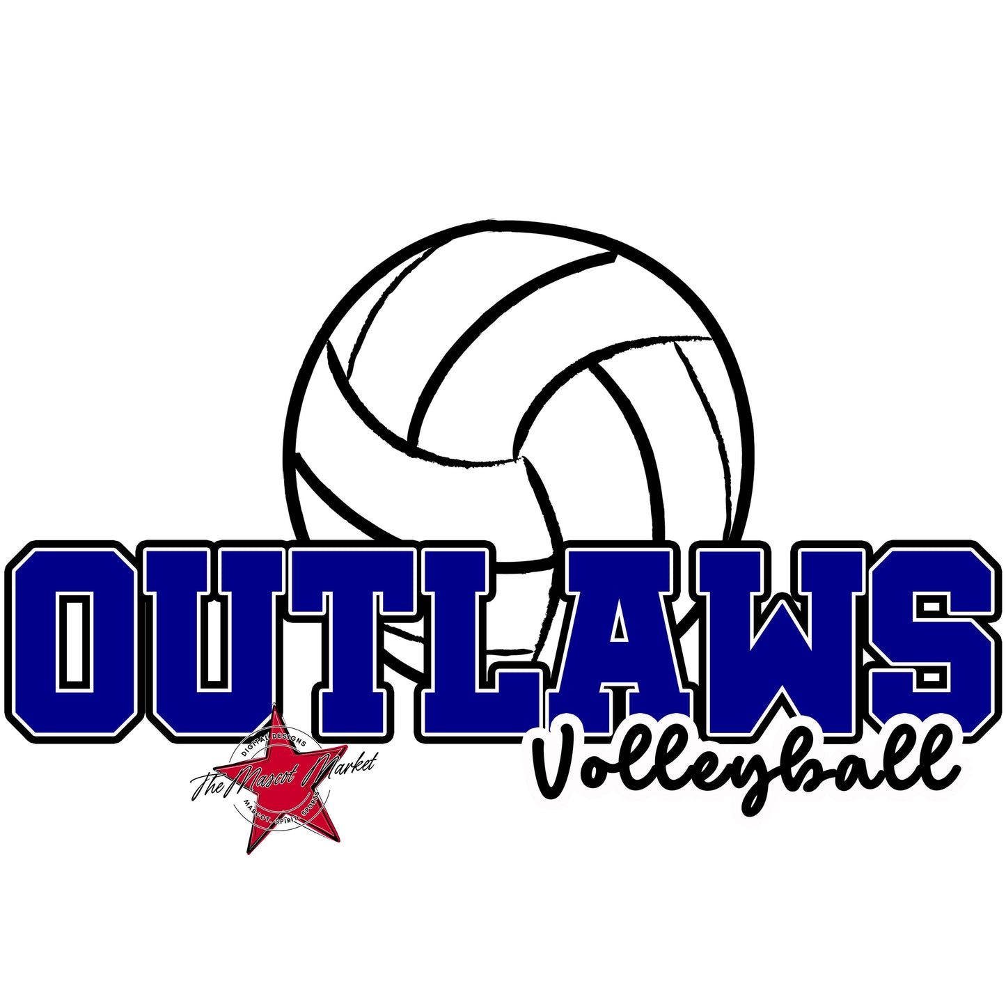 Outlaws Varsity Volleyball-Blue