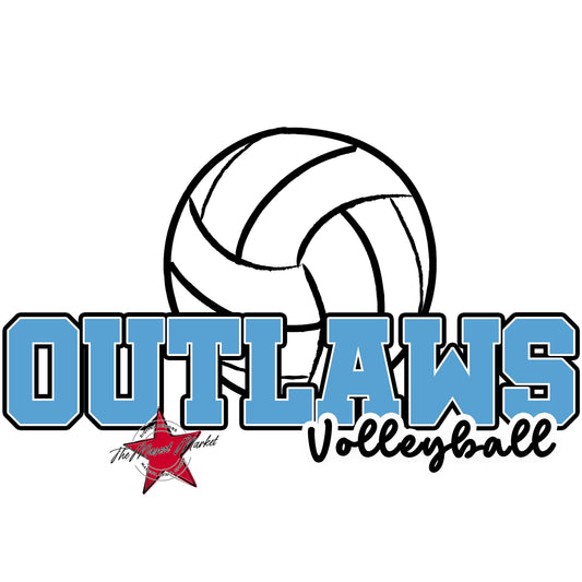 Outlaws Varsity Volleyball-Carolina Blue