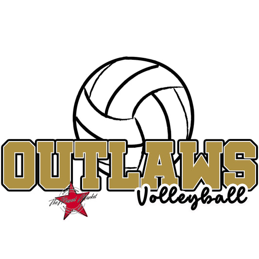 Outlaws Varsity Volleyball-Gold