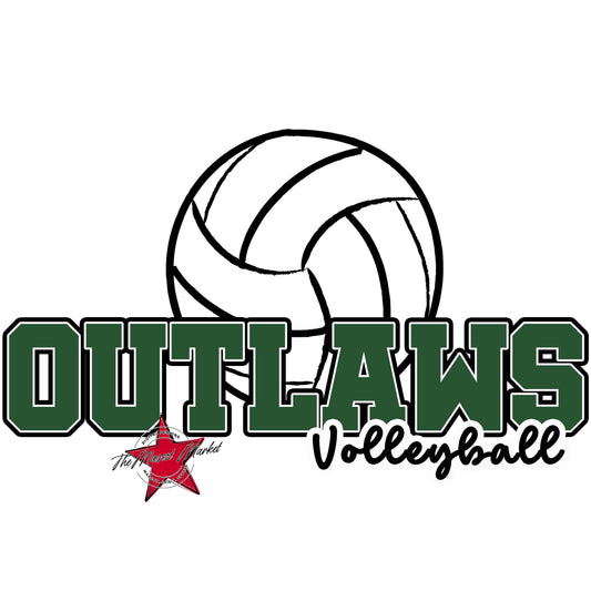 Outlaws Varsity Volleyball-Green