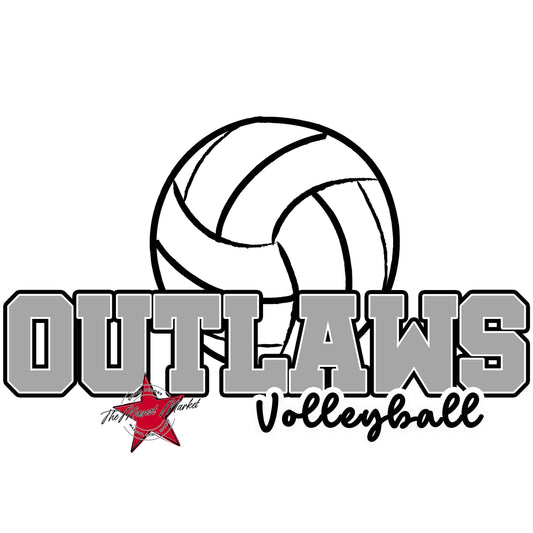 Outlaws Varsity Volleyball-Grey