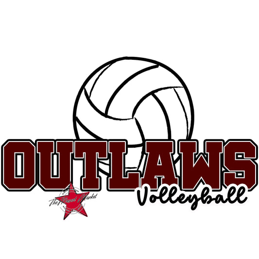 Outlaws Varsity Volleyball-Maroon