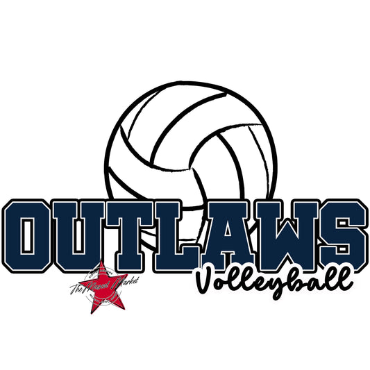 Outlaws Varsity Volleyball-Navy