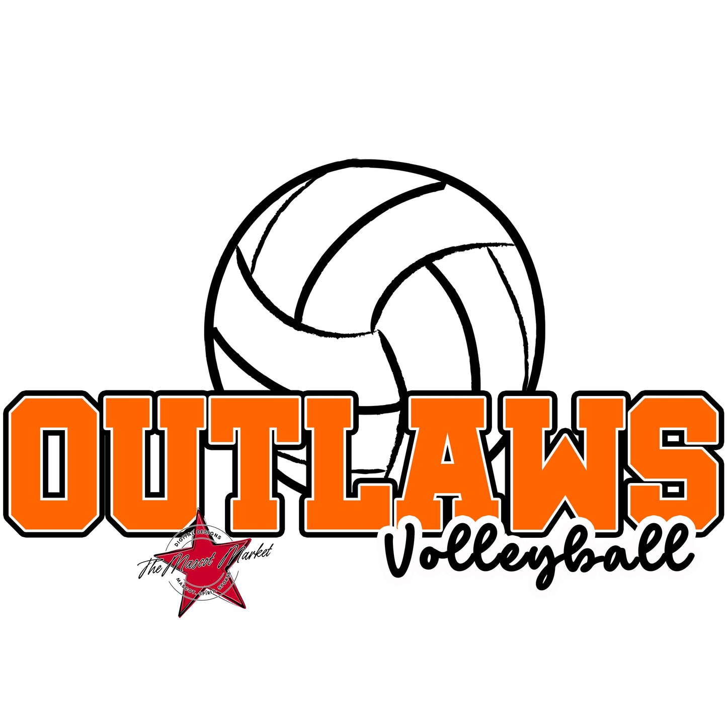 Outlaws Varsity Volleyball-Orange