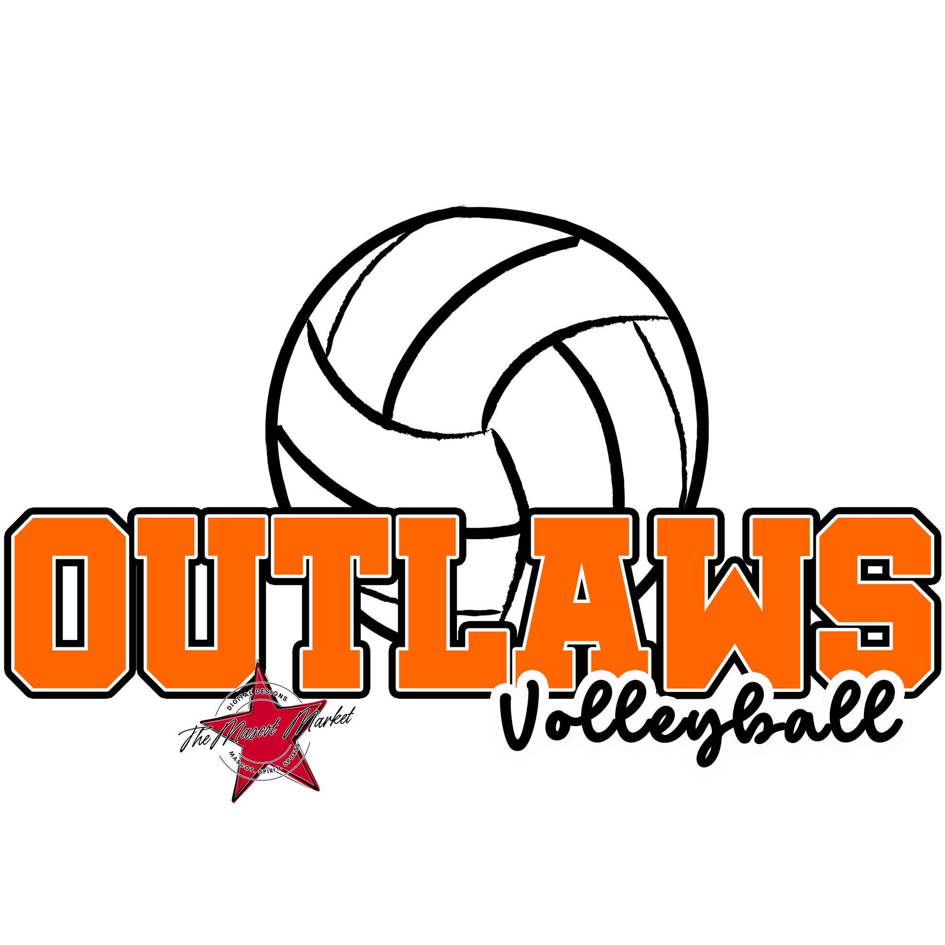 Outlaws Varsity Volleyball-Orange