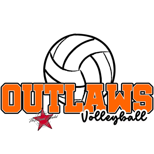 Outlaws Varsity Volleyball-Orange