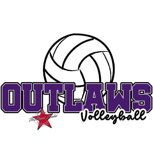 Outlaws Varsity Volleyball-Purple