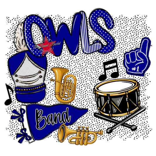 Owls Band Spirit-Blue
