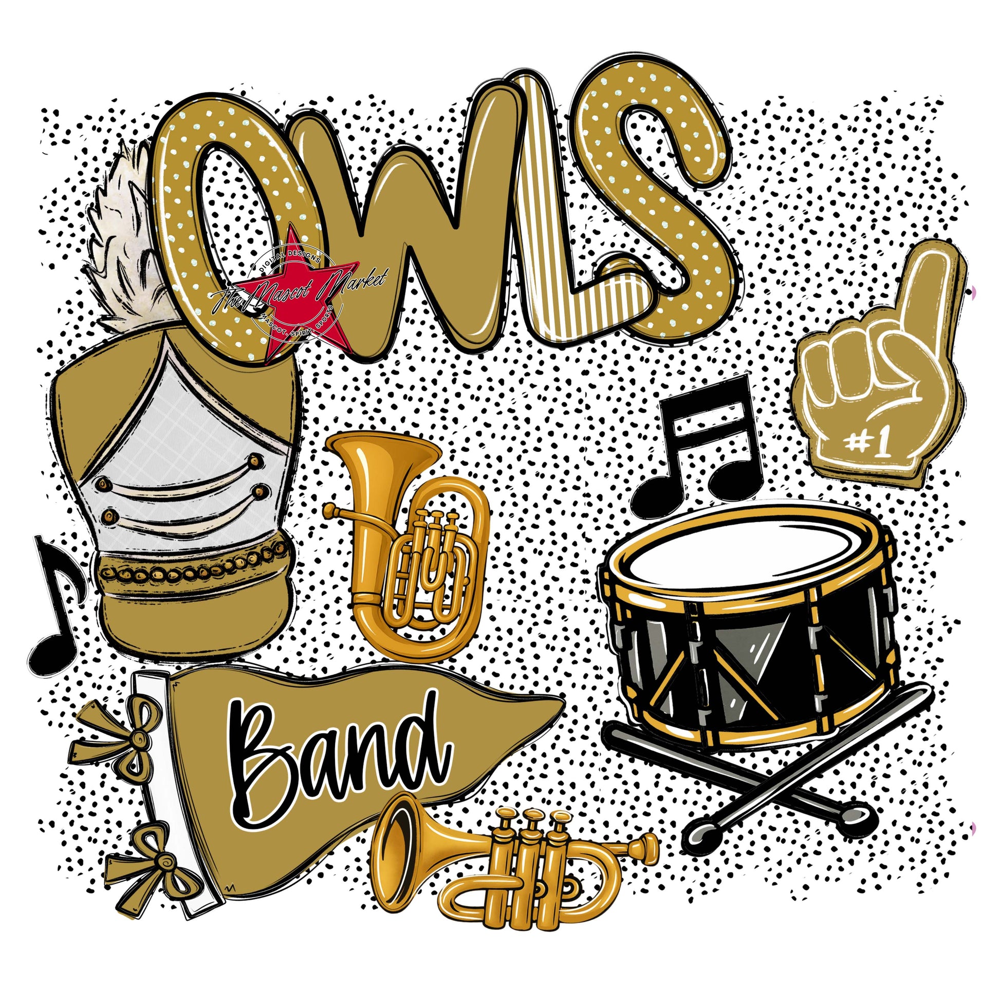 Owls Band Spirit-Gold