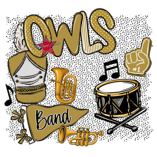 Owls Band Spirit-Gold