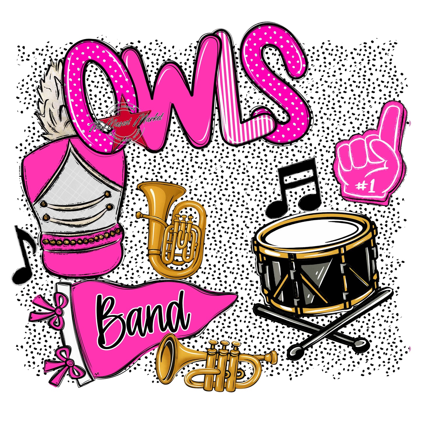 Owls Band Spirit-Pink