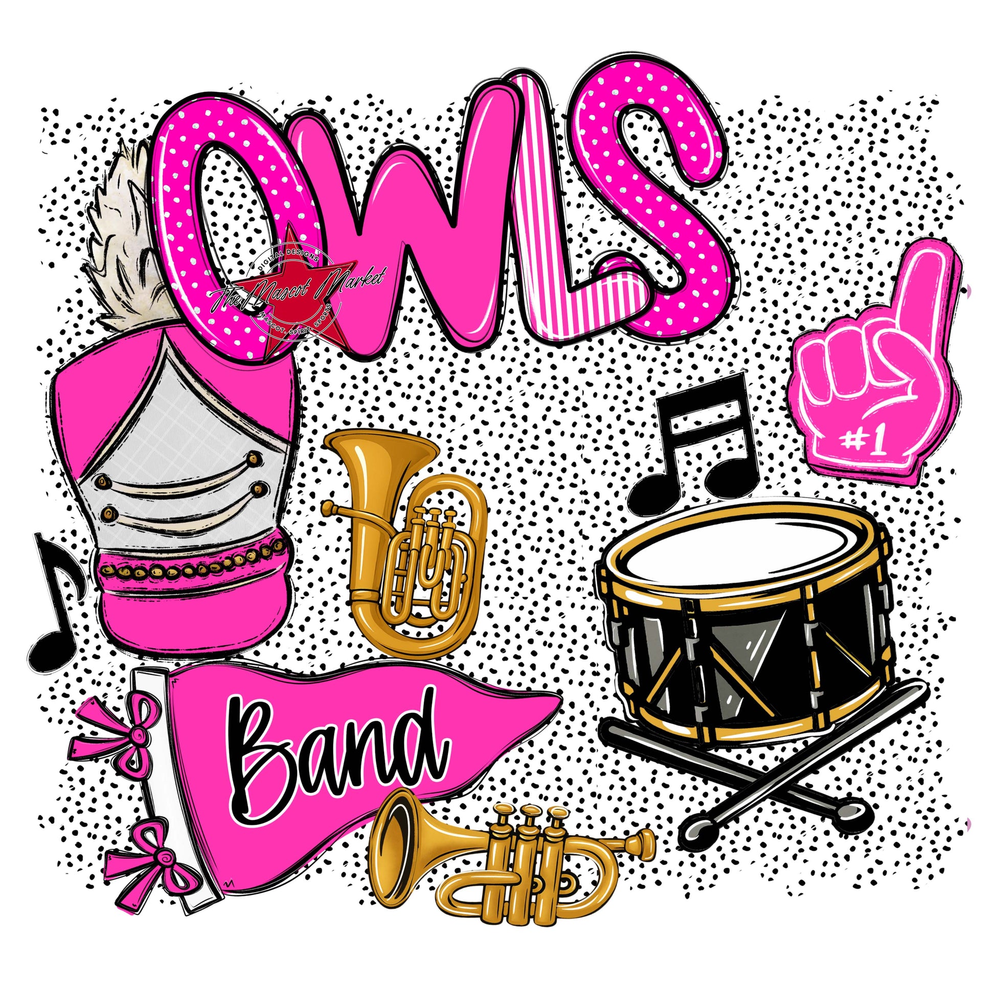 Owls Band Spirit-Pink
