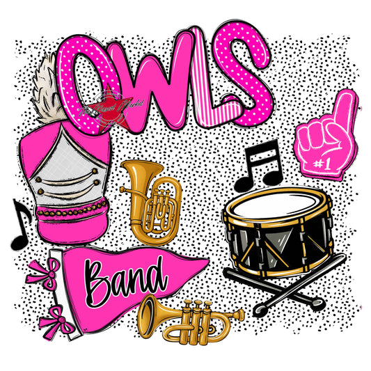 Owls Band Spirit-Pink