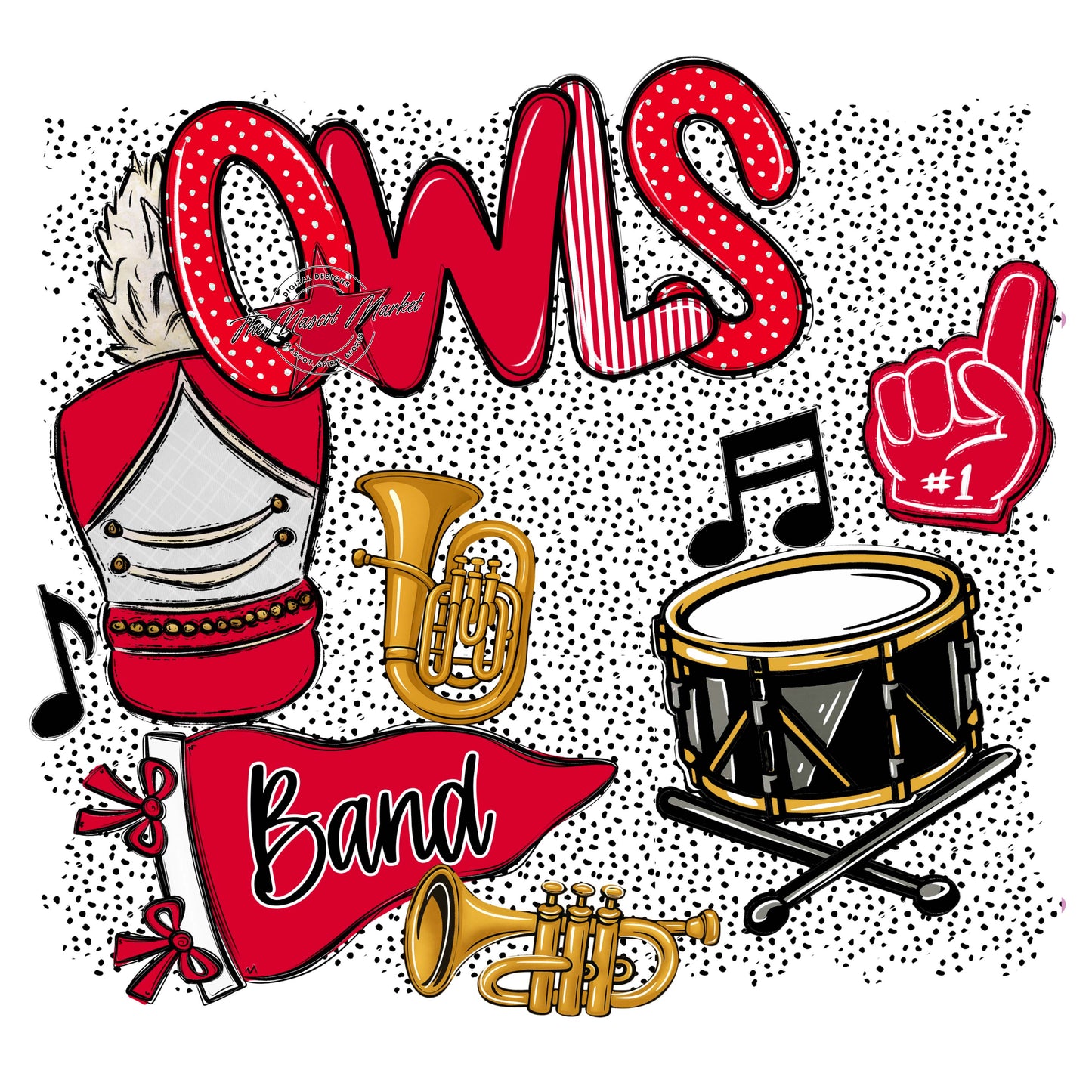 Owls Band Spirit-Red
