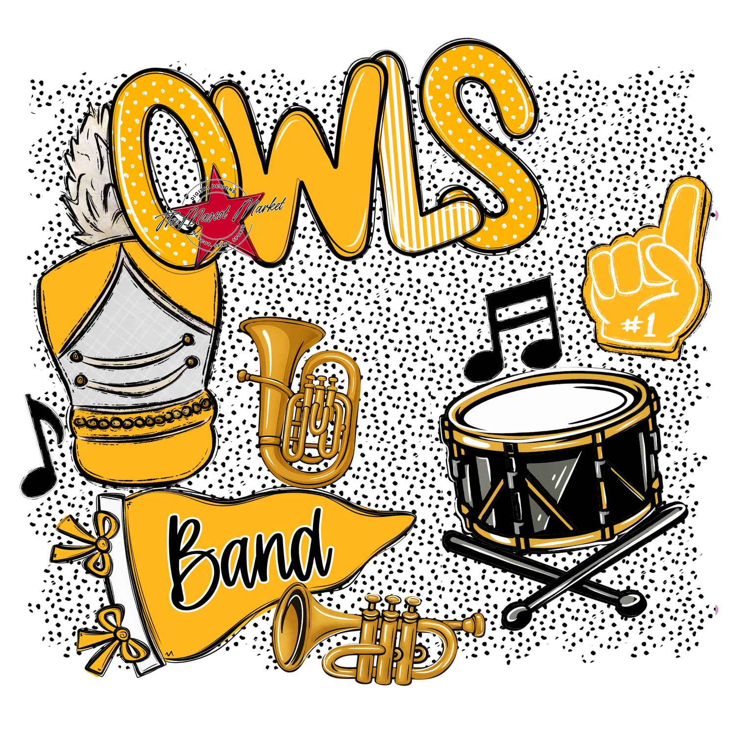 Owls Band Spirit-Yellow