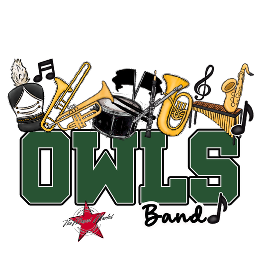 Owls Varsity Band-Green