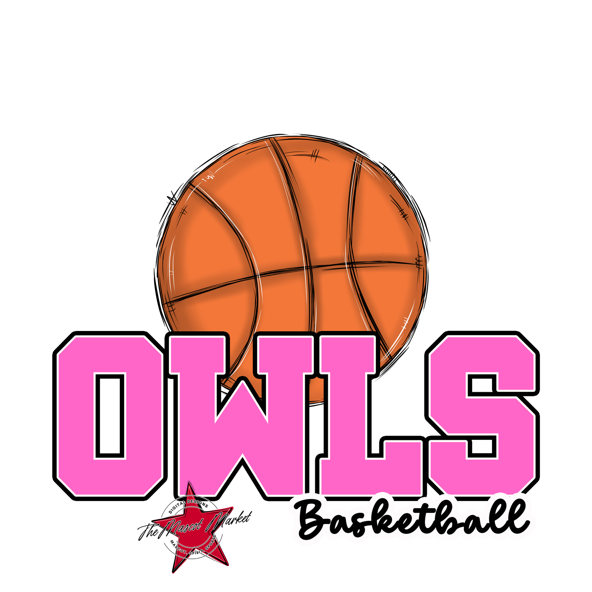 Owls Varsity Basketball-Baby Pink