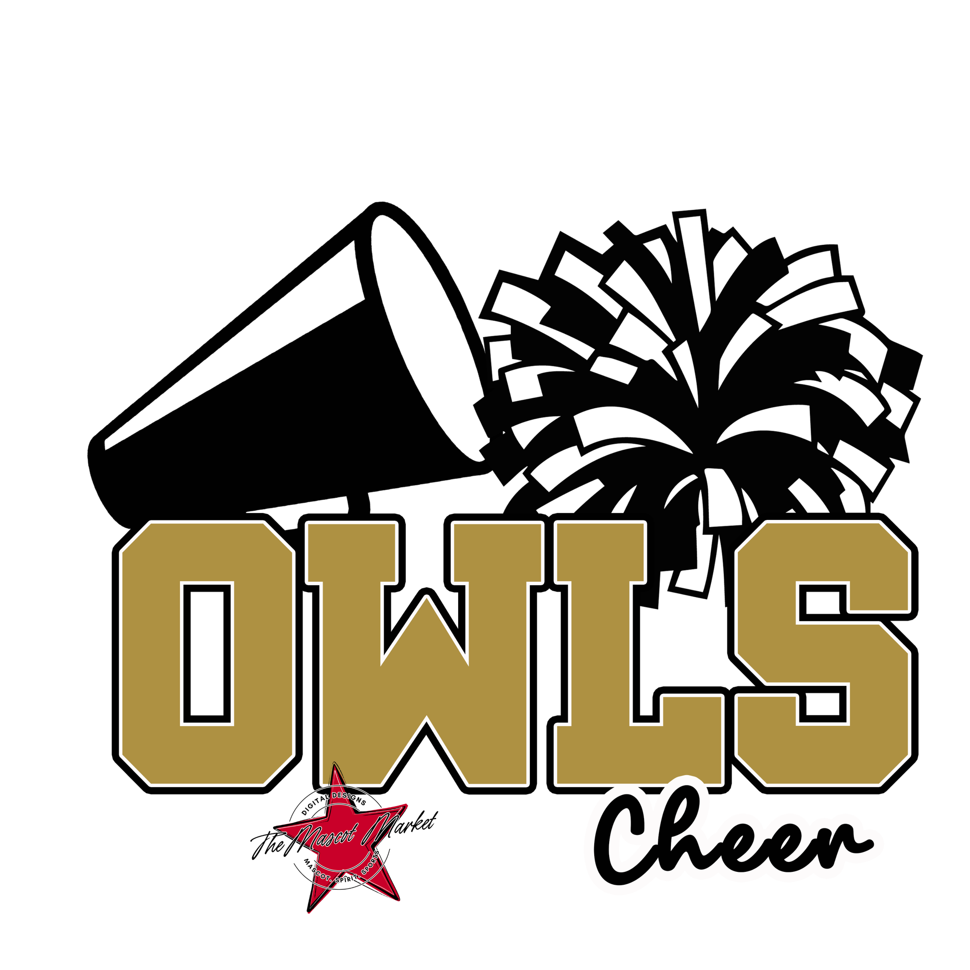 Owls Varsity Cheer-Gold