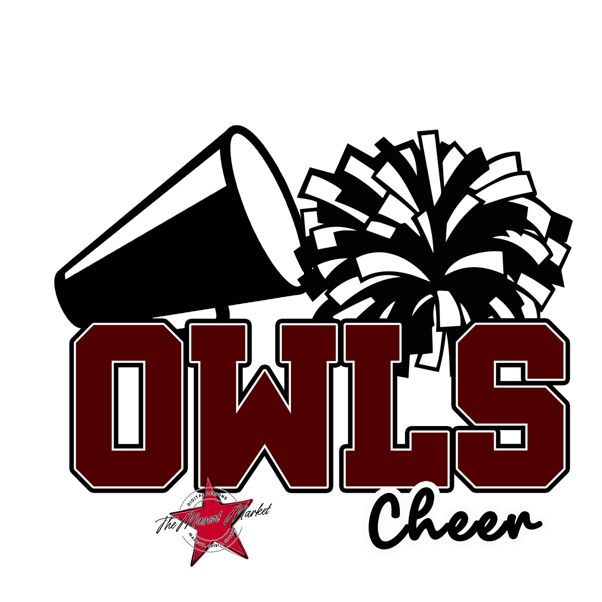 Owls Varsity Cheer-Maroon