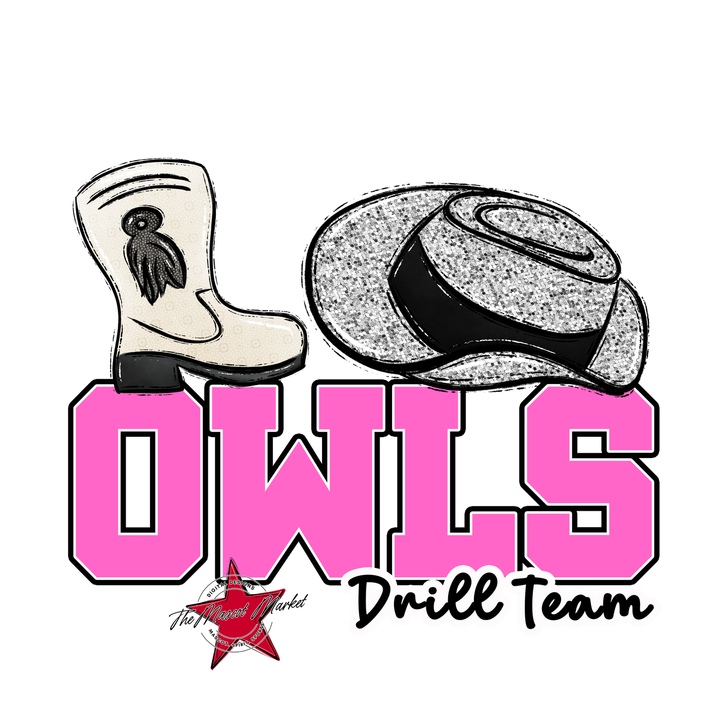 Owls Varsity Drillteam-Baby Pink