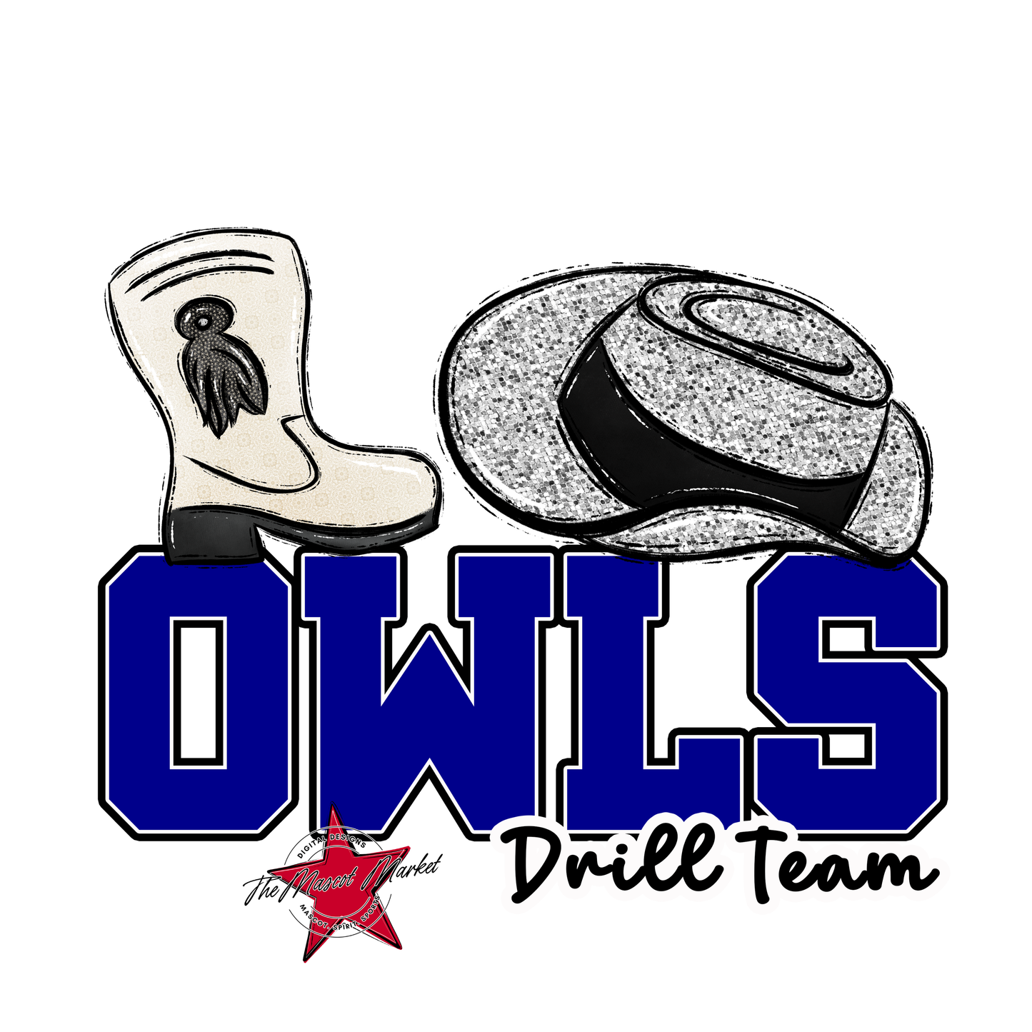 Owls Varsity Drillteam-Blue