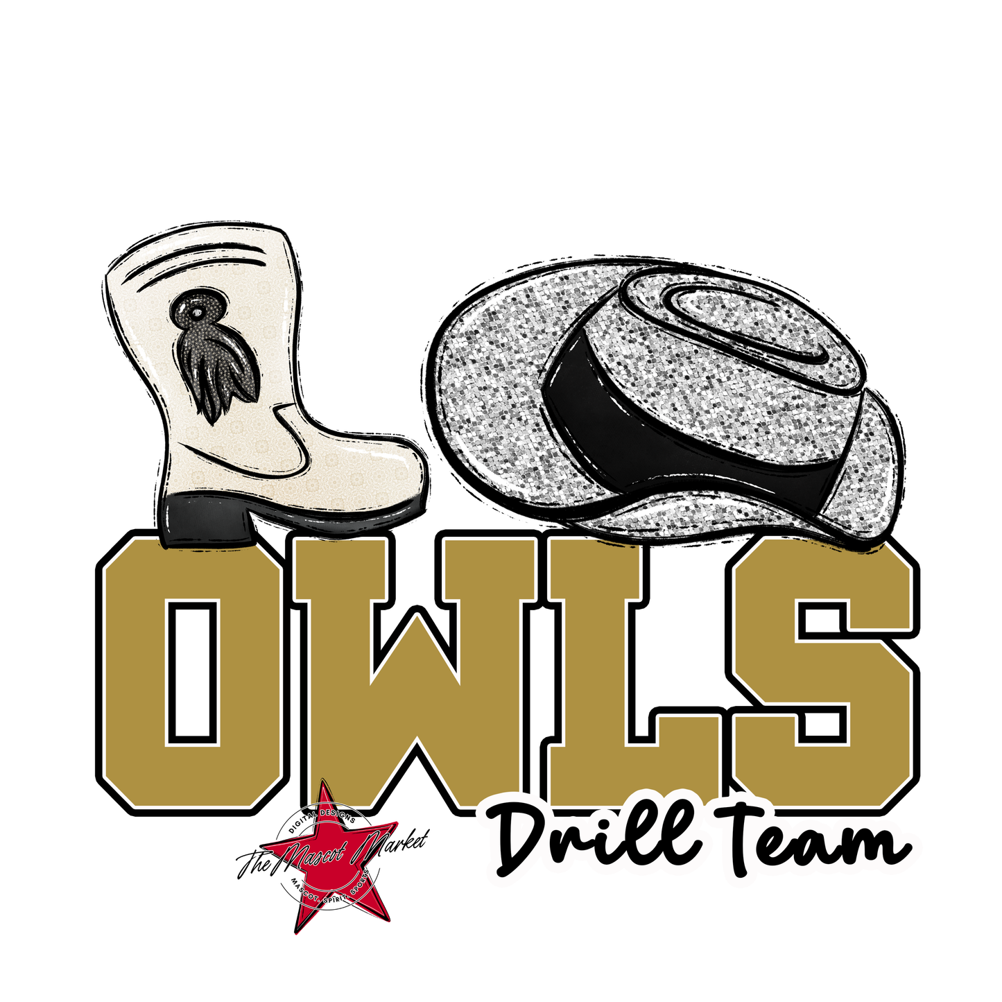Owls Varsity Drillteam-Gold