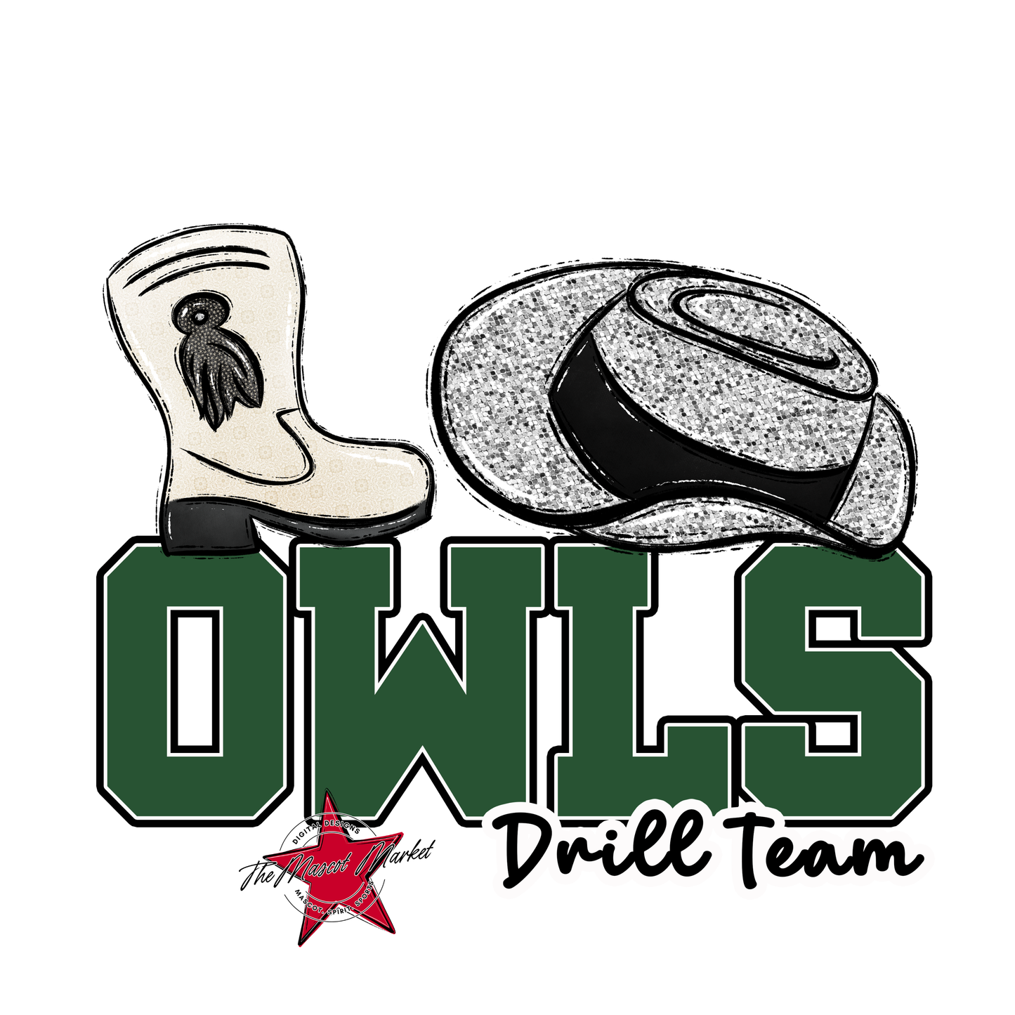 Owls Varsity Drillteam-Green