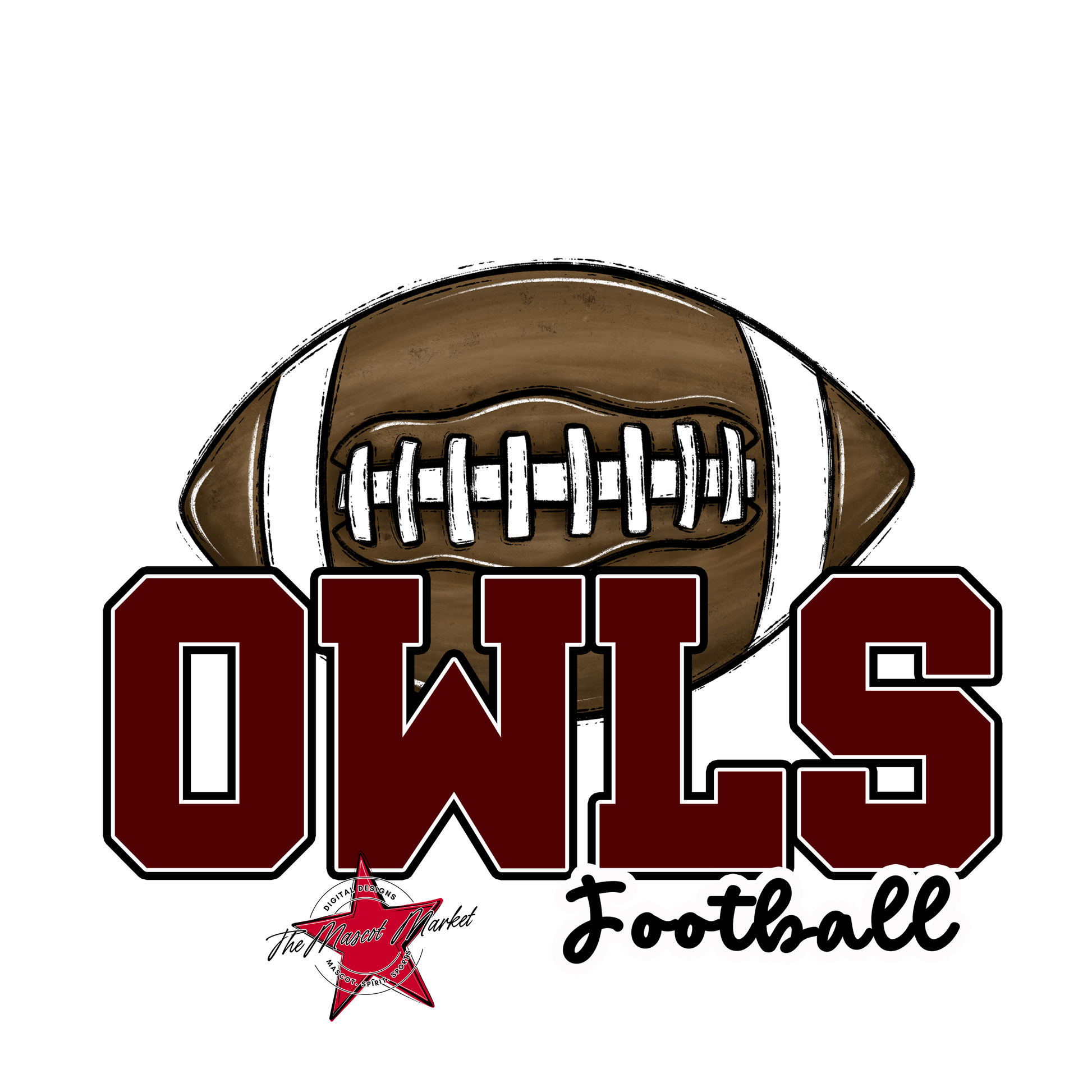 Owls Varsity Football-Maroon