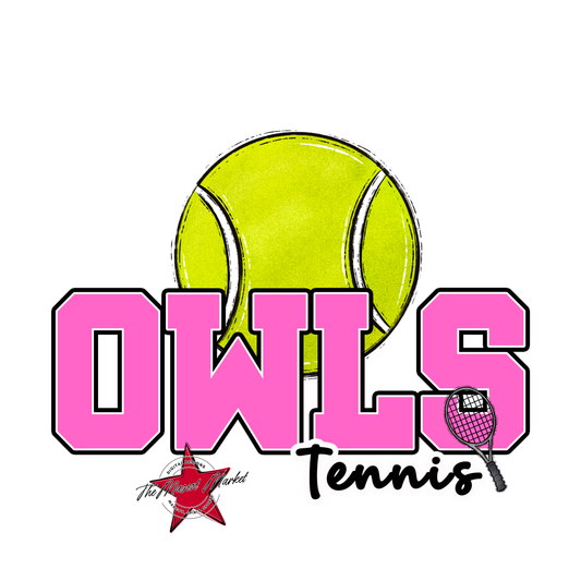 Owls Varsity Tennis-Baby Pink