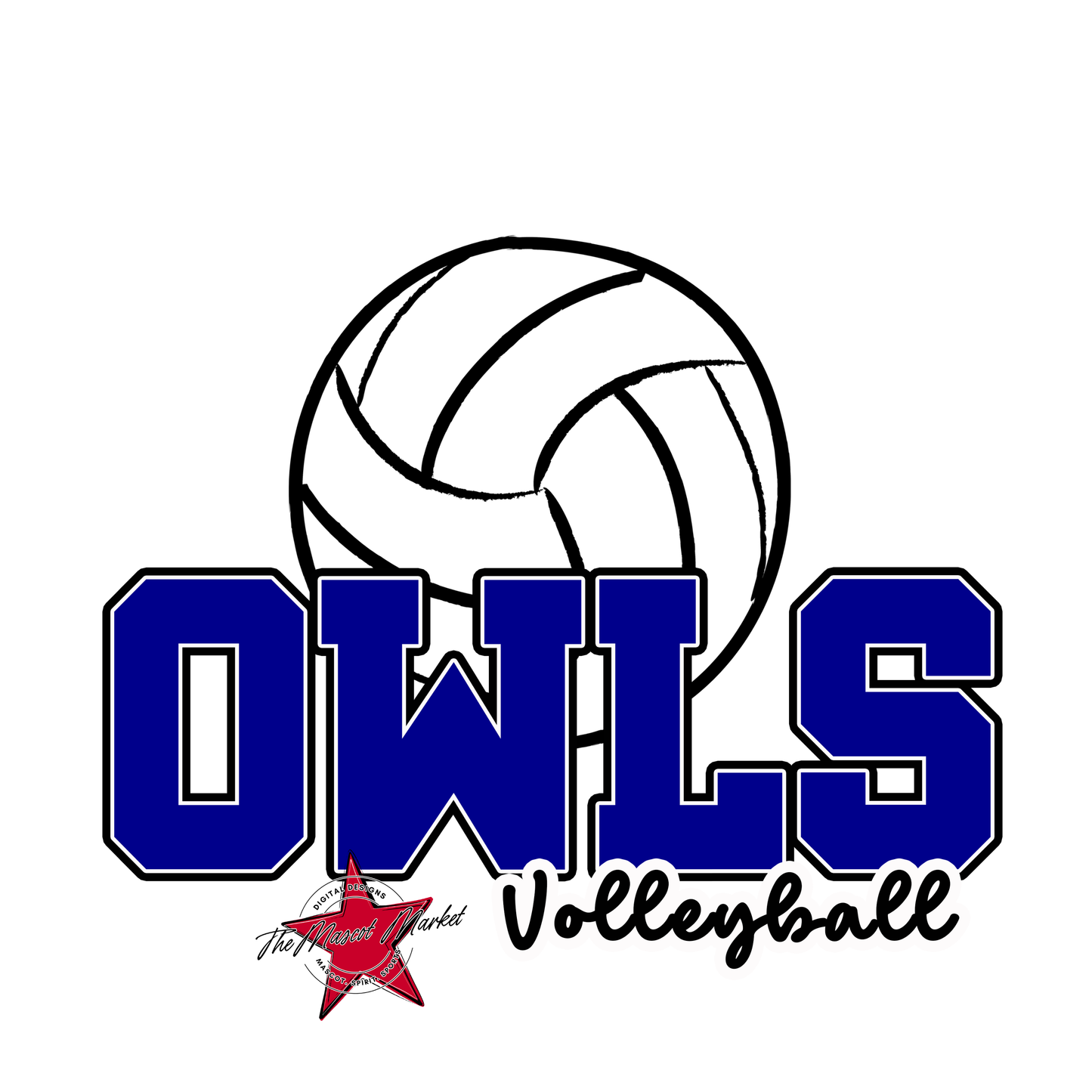 Owls Varsity Volleyball-Blue