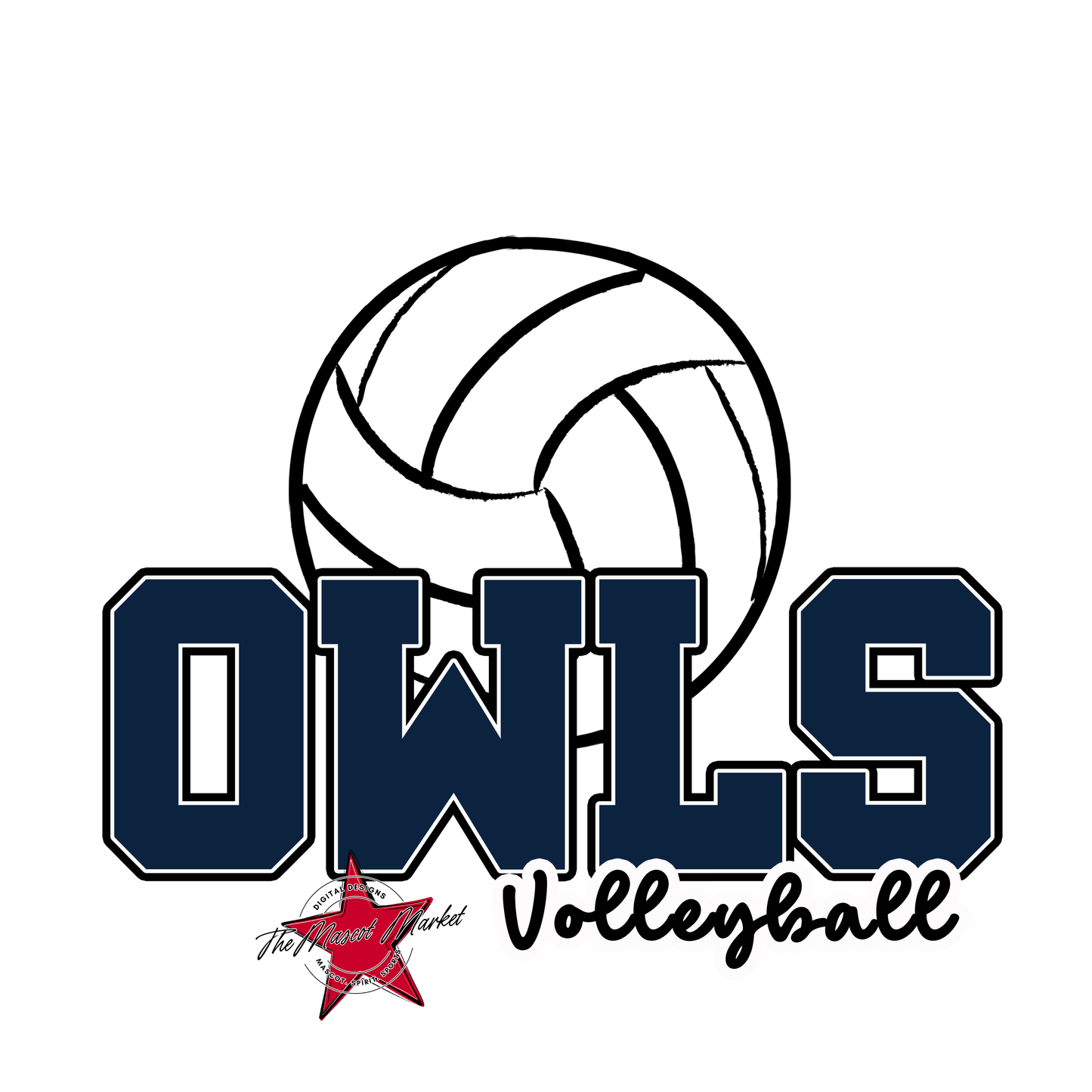 Owls Varsity Volleyball-Navy